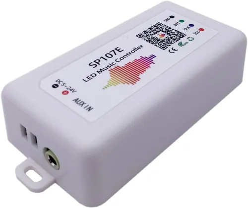 Vista 2 de WS2811 WS2813 WS2815 WS2812 WS2812B Tira de píxeles LED SP107E Música Bluetooth RGB LED Controlador Traje para tira LED, Panel Matriz, Módulo