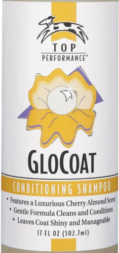 Vista 3 de Top Performance GloCoat Champú acondicionador para perros, botella de 17 onzas, funciona para eliminar enredos difíciles para peinar fácilmente