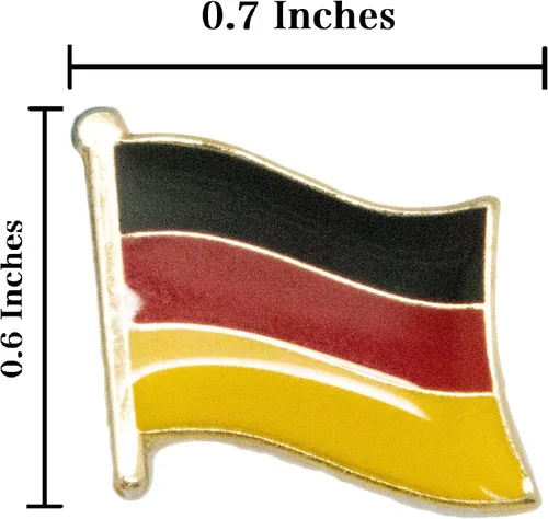 Vista 3 de A-ONE -Alemania Frankfurt Landmark Aguja Parches 2 piezas + insignia de bandera de país 1 unidad, para camisas, faldas, parches de costura o hierro