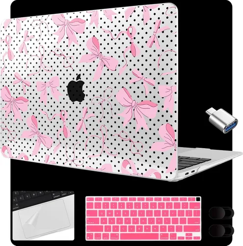 Vista 27 de MEEgoodo Funda para MacBook Air de 13.3 pulgadas 2021 2020 2019 2018 A2337 M1 A2179 A1932, carcasa para laptop para MacBook Air M1 con cubierta