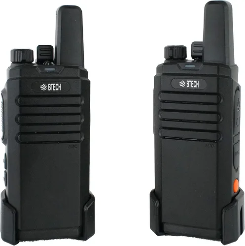 Vista 7 de BTECH FRS-B1 Paquete de 2 FRS Business, Walkie Talkies para adultos, NOAA, radio bidireccional de alto rendimiento. Kit completo con kit