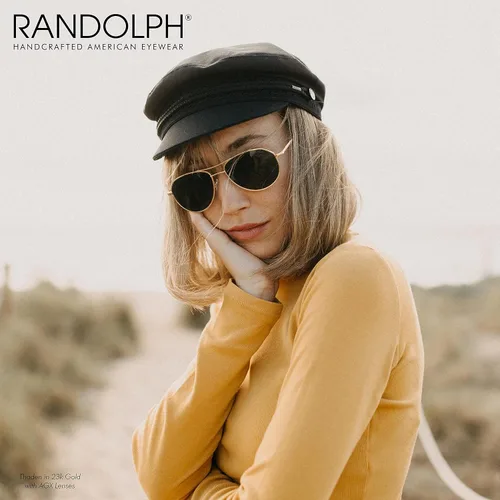 Vista 5 de Randolph USA Gafas de sol Thaden Petite Aviator para mujer 100 UV
