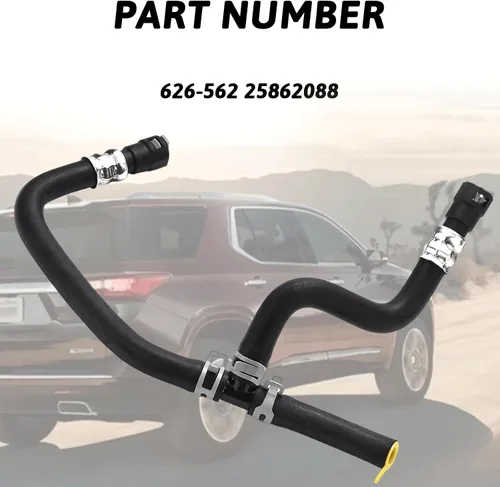 Vista 4 de 626-562 25862088 Manguera de retorno del calentador de motor HVAC compatible con Enclave Acadia Traverse Outlook 2007-2017 Calentador de motor