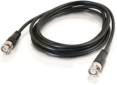 Vista 2 de C2G 03189 RG58 BNC Thinnet Cable coaxial, negro (50 pies, 50.0 ft)