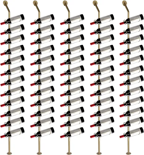 Vista 6 de Storage Wall Rack for 12 Wine Bottles 3/6 Pack Detachable