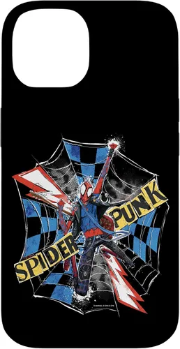 Vista 4 de Marvel Spider-Man: Across The Spider-Verse - Carcasa para iPhone 17, diseño de Spider-Punk