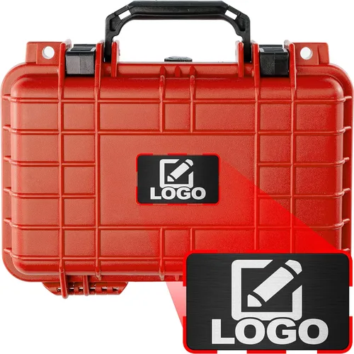 Vista 7 de Eylar Caja rígida para equipo de protección y cámara con placa de logotipo personalizada, caja seca impermeable con espuma de 11.6 pulgadas, 8.3