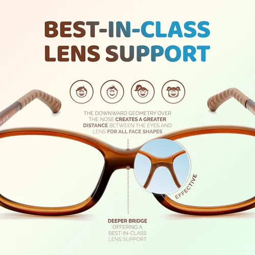 Vista 4 de Tempo: Gafas irrompibles para niños - Gafas de moda flexibles para niños - 3006