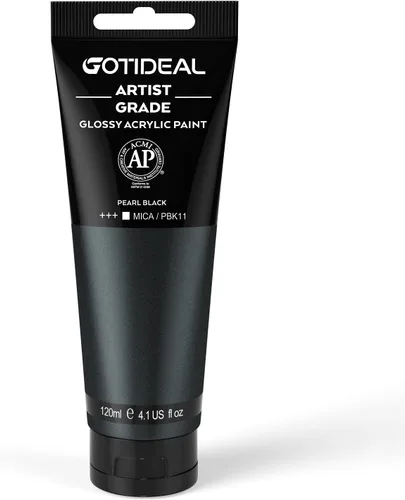 Vista 13 de GOTIDEAL - Pintura acrílica iridiscente, rojo camaleón, de 4.1 oz, no tóxicas, no se decoloran; ricos pigmentos para artistas adultos y niños