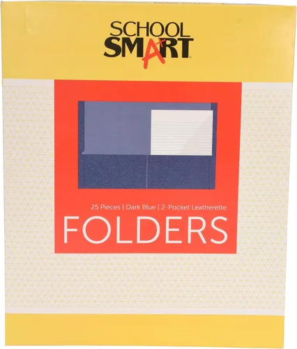 Vista 15 de School Smart Carpetas de 2 bolsillos, colores surtidos, paquete de 25 - 084900