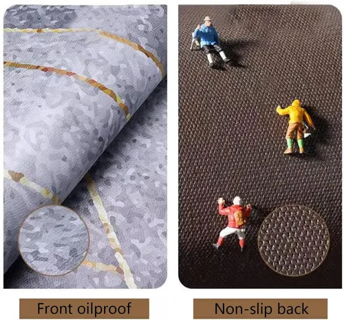 Vista 2 de Tapete de cocina, antideslizante, tapete de escritorio cómodo de pie, impermeable, antideslizante, alfombras de cocina absorbentes para cocina