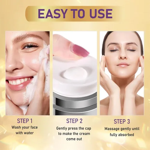 Vista 7 de Crema facial hidratante de retinol y colágeno, crema de retinol para cara con ácido hialurónico para antienvejecimiento y reparación de arrugas