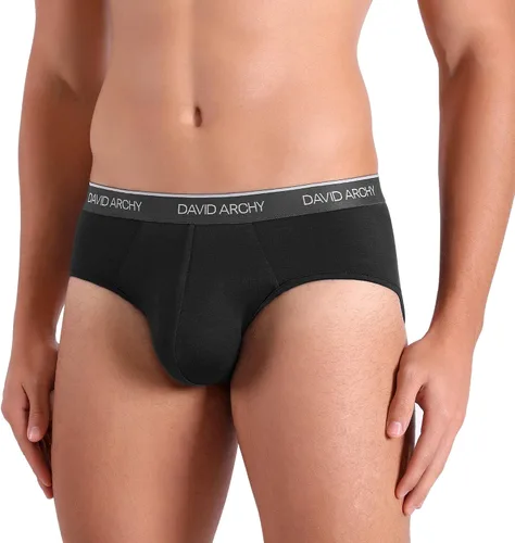 Vista 2 de DAVID ARCHY Ropa interior de bambú para hombre, súper suave, cómoda, ligera, paquete de calzoncillos
