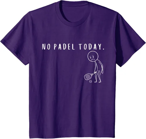 Vista 27 de No Padel Today Funny Padel Stickman Padel Playera Jugador de Tenis