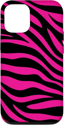 Vista 28 de Zebra Animal Print Pattern Black and Pink Cute Phone Case for iPhone 17