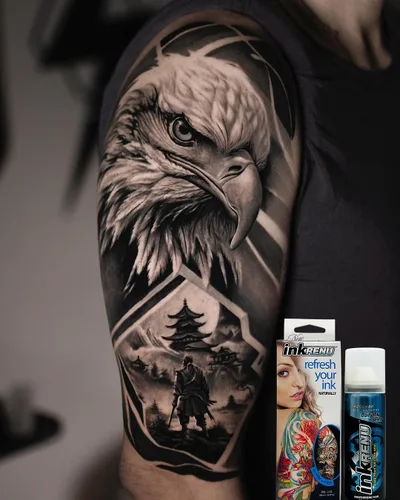 Vista 6 de H2Ocean InkRenu - Espuma hidratante para tatuajes que mejora el color, abrillantador, potenciador e hidratante para el cuidado del tatuaje, loción