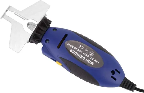 Vista 9 de Jeanoko 12V Mini Afilador de Motosierra Máquina de Pulir de Cadena Eléctrica Herramienta de Afilado de Motosierra Herramienta de Sierra de Cadena