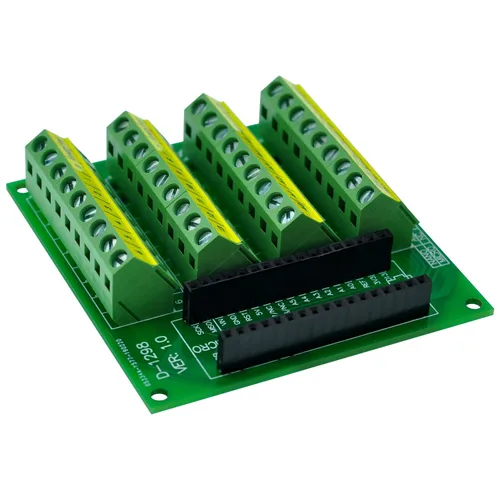 Vista 2 de Placa de módulo de ruptura de bloque de terminales de tornillo para Arduino Nano/Micro.