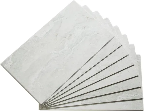 Vista 56 de Palisade Azulejos de vinilo entrelazados impermeables para pared/salpicadero para cocina o baño en mármol español (muestra de 4.5x11 pulgadas)