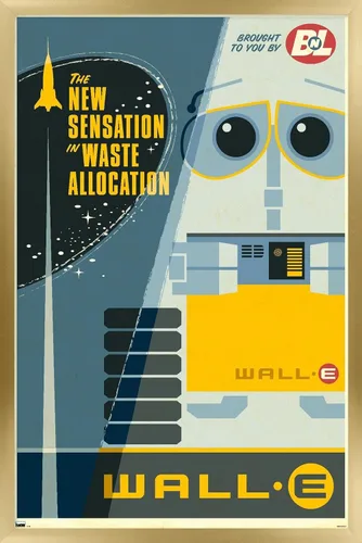 Vista 16 de Trends International Disney Pixar Wall-E - Póster de pared New Sensation, 14.72 x 22.37 pulgadas, versión enmarcada de madera de granero