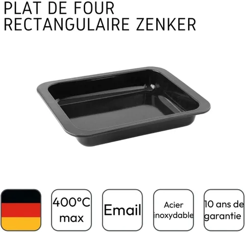 Vista 8 de Zenker Molde para horno "Special Cooking", negro, 12.99 x 9.84 x 1.97