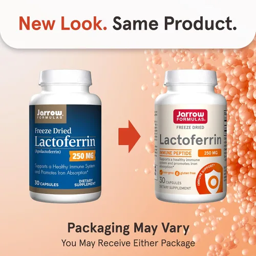 Vista 2 de Jarrow Formulas Suplementos de lactoferrina de 250 mg – Glicoproteína de apoyo inmunológico para un apoyo saludable del sistema inmunológico