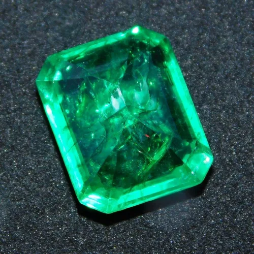 Vista 7 de Ramagems - Piedra preciosa suelta de esmeralda verde colombiana para la fabricación de joyas, piedra de pana, esmeralda auténtica, hecha de cristal