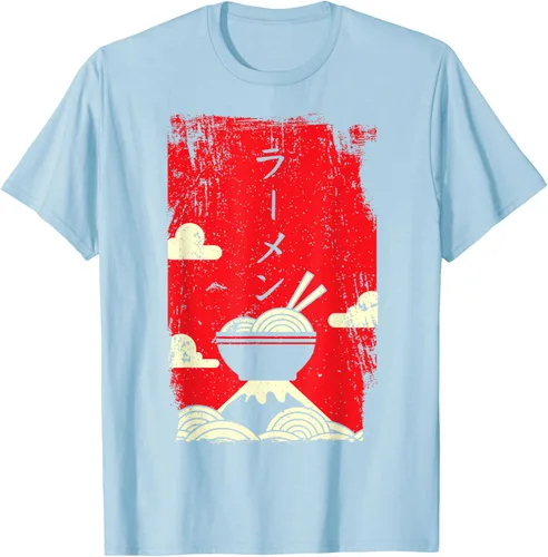 Vista 91 de Ramen Noodles Camiseta de arte japonés, Negro