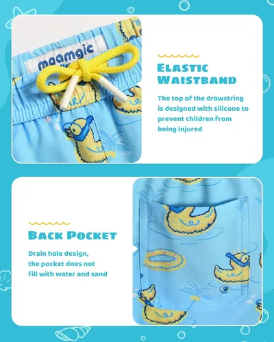 Vista 202 de maamgic Traje de baño para niños con forro de compresión elástico para niño