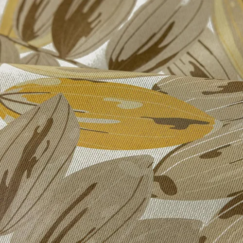 Vista 9 de SUOUO - Cortinas opacas vintage de color marrón moca, 2 paneles de 84 pulgadas Watercolor Yellow Botanical Leaf,Farmhouse,Thermal Insulated,Room
