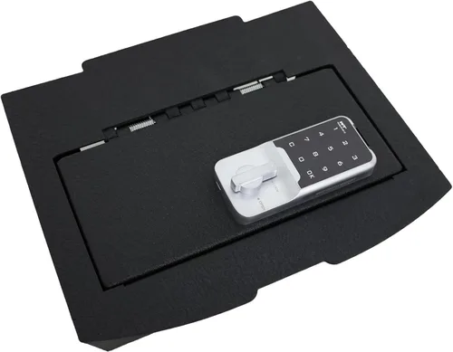 Vista 8 de Caja Fuerte para Consola Central - Caja Fuerte para Pistola de Consola KEREN Compatible con Dodge Ram 1500 2500 3500 2013-2018 con Reproductor