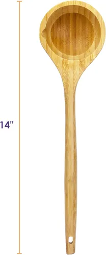Vista 5 de Totally Bamboo cuchara de 14 pulgadas, 14 - pulgadas, (14" Ladle)
