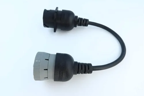 Vista 7 de YPP Cable de conversión de cable 6P J1708 a 9P gris 9P tipo 1 J1939 de 6 pines a 9 pines para conectores tipo 1 y tipo 2 J1939