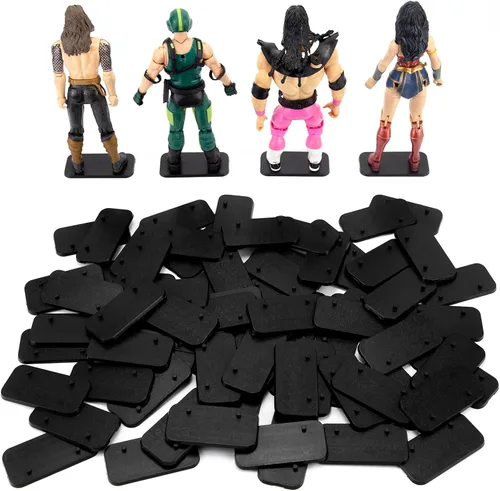 Vista 8 de SIXPOINTS 36 piezas de base redonda de plástico negro para figuras, soportes de soporte de 6 pulgadas compatibles con figuras de juguete 1/12 Marvel