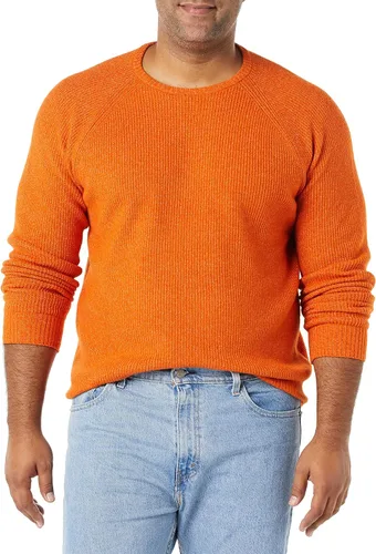 Vista 3 de Tienda Essentials Suéter de manga larga con cuello redondo suave para hombre