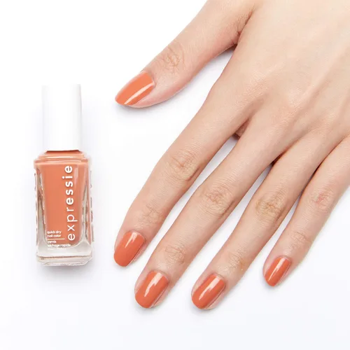Vista 7 de Essie Expressie - Esmalte de uñas de secado rápido Peachy Beige, vegano, para escritorio, 0.33 fl oz