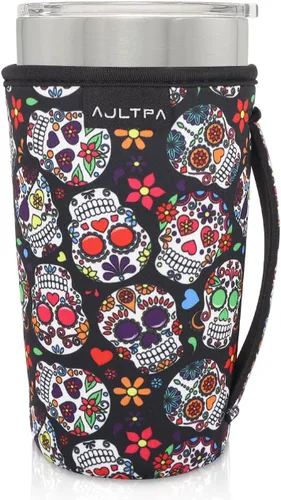 Vista 46 de Fundas Aislantes de Neopreno Portavasos con Asa para Vasos Tumbler de 20oz, Funda Reutilizable para Café Helado Para Tazas de Café de 30oz - 32oz