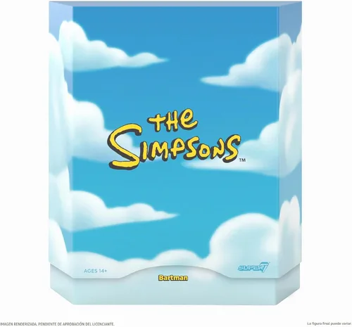 Vista 3 de Super7 Ultimates The Simpsons Bartman - Figura de acción de Los Simpson de 7 pulgadas con accesorios, colección clásica de programas de televisión