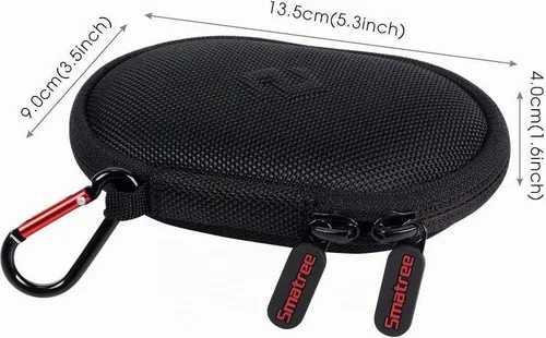 Vista 5 de Smatree Funda rígida para auriculares compatible con BeatsX, Beats Flex, Powerbeats2, Powerbeats3, auriculares deportivos Bluetooth, funda de Negro