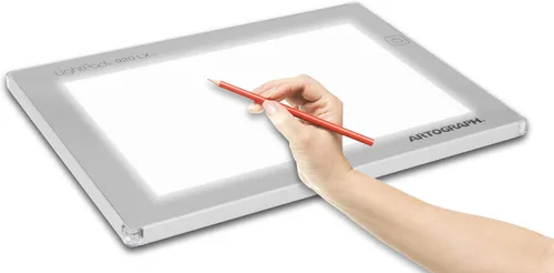 Vista 5 de Caja de luz LED delgada Artograph, 9" x 6" atenuable para dibujo y calcar, LightPad 920 LX