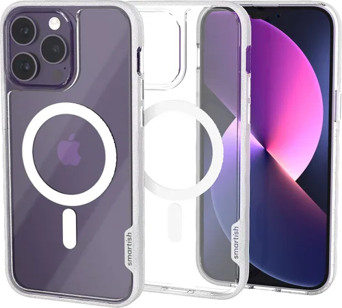 Vista 64 de Smartish® - Funda MagSafe transparente para iPhone 17, Gripmunk, funda delgada magnética [ligera + protectora], cubierta de agarre delgada