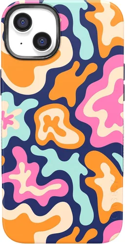 Vista 30 de Casely Funda para iPhone 14 Plus Viva La Vida Frida Kahlo Collage Diseño protector audaz Compatible con MagSafe
