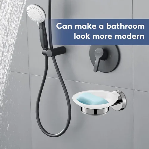 Vista 5 de Jabonera de pared para baño y cocina, acero inoxidable