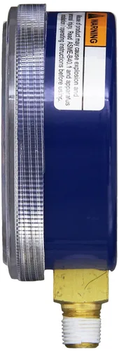 Vista 2 de Yellow Jacket 49052 Calibre de 2-1/2" (Grados F), Compuesto Azul, 30", 0-120 psi, R-134A/404A/507