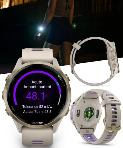 Vista 4 de Garmin Forerunner 955 - Reloj inteligente para correr con GPS y capacidad de carga solar, adaptado a triatletas, batería de larga duración, paquete