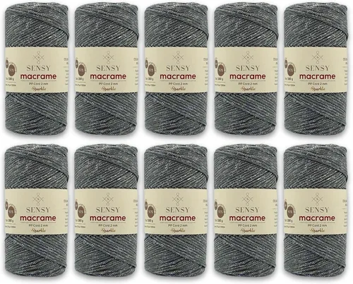 Vista 163 de Sensy Premium 2mm 229.5 metros de cuerda de poliéster 100% cordón de polipropileno Cordón de macramé 2mm Cordón para bolso de crochet Hilo