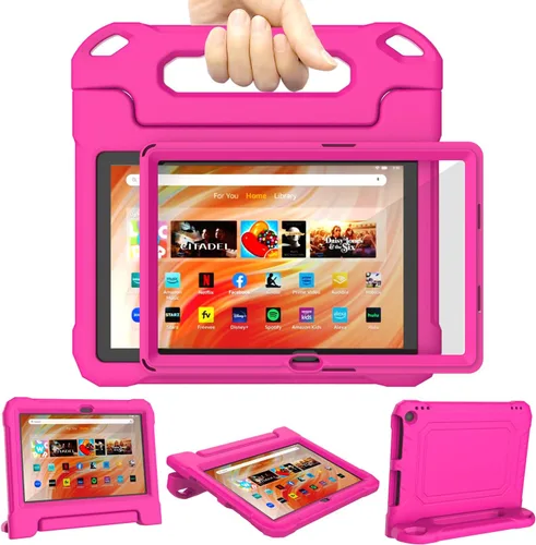 Vista 12 de DJ&RPPQ Funda para niños, EVA Strong Anti Drop es adecuada para tabletas de 10 pulgadas. No compatible con iPad de 10 pulgadas, color negro
