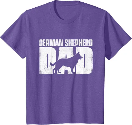Vista 39 de Camiseta de pastor alemán para el día del padre del dueño de perros caninos, Negro
