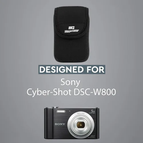 Vista 5 de MegaGear Funda de neopreno ultraligera para cámara compatible con Sony Cyber-shot DSC-W800