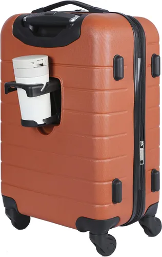 Vista 21 de Wrangler Portavasos inteligente para equipaje y puerto USB, color verde azulado, juego de 2 piezas, Negro, Juego de 2 piezas